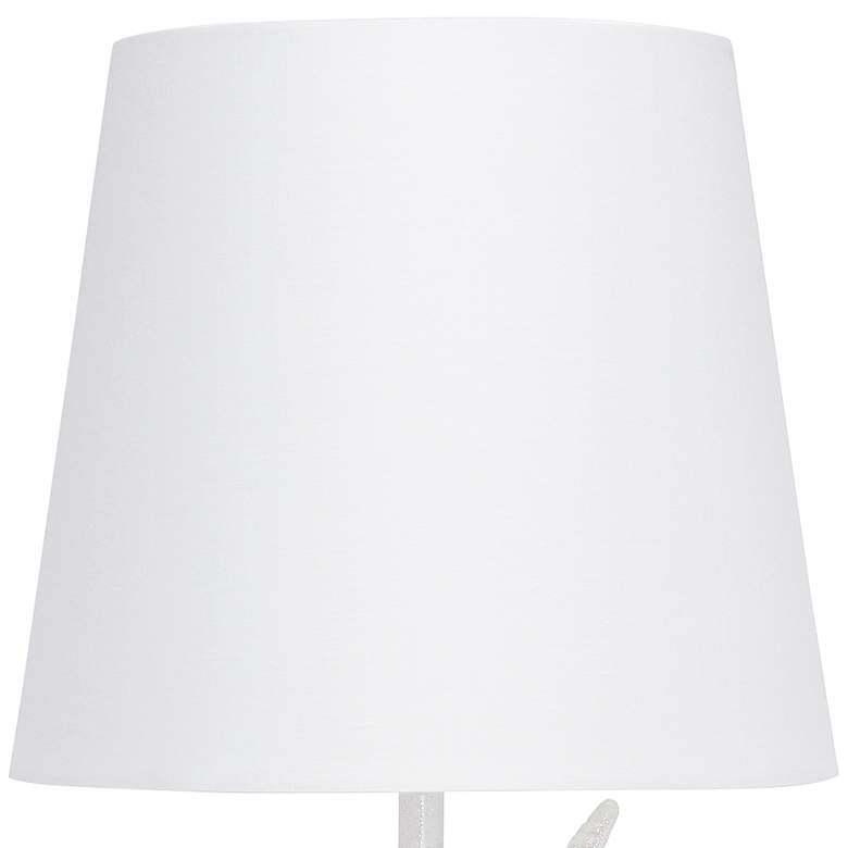 Image 3 Simple Designs 16"H Sparkling Iridescent and White Unicorn Table Lamp more views