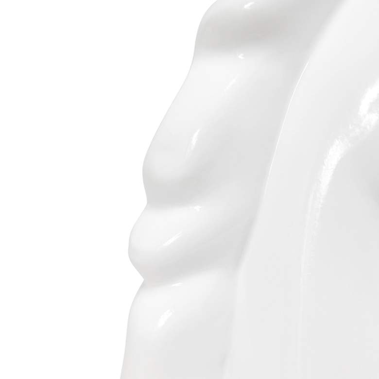 Image 7 Simple Designs 16"H Sparkling Iridescent and White Unicorn Table Lamp more views