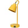 3_Simple Designs 16" Metal Desk Task Lamp, Adj Shade, Dual USB Ports, Yellow more views