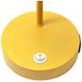 Simple Designs 16" Metal Desk Task Lamp, Adj Shade, Dual USB Ports, Yellow