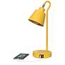 7_Simple Designs 16" Metal Desk Task Lamp, Adj Shade, Dual USB Ports, Yellow more views