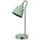 Simple Designs 16" Metal Desk Task Lp, Adj Shade, Dual USB Ports, Sage GRN