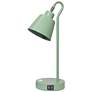 3_Simple Designs 16" Metal Desk Task Lp, Adj Shade, Dual USB Ports, Sage GRN more views