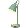 4_Simple Designs 16" Metal Desk Task Lp, Adj Shade, Dual USB Ports, Sage GRN more views