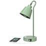 7_Simple Designs 16" Metal Desk Task Lp, Adj Shade, Dual USB Ports, Sage GRN more views