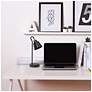 6_Simple Designs 16" Metal Looped Desk Task Lamp, Adj Shade, Black more views