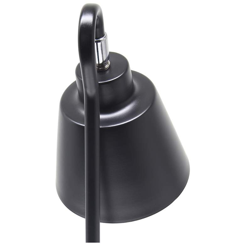Image 7 Simple Designs 16" Metal Looped Desk Task Lamp, Adj Shade, Black more views