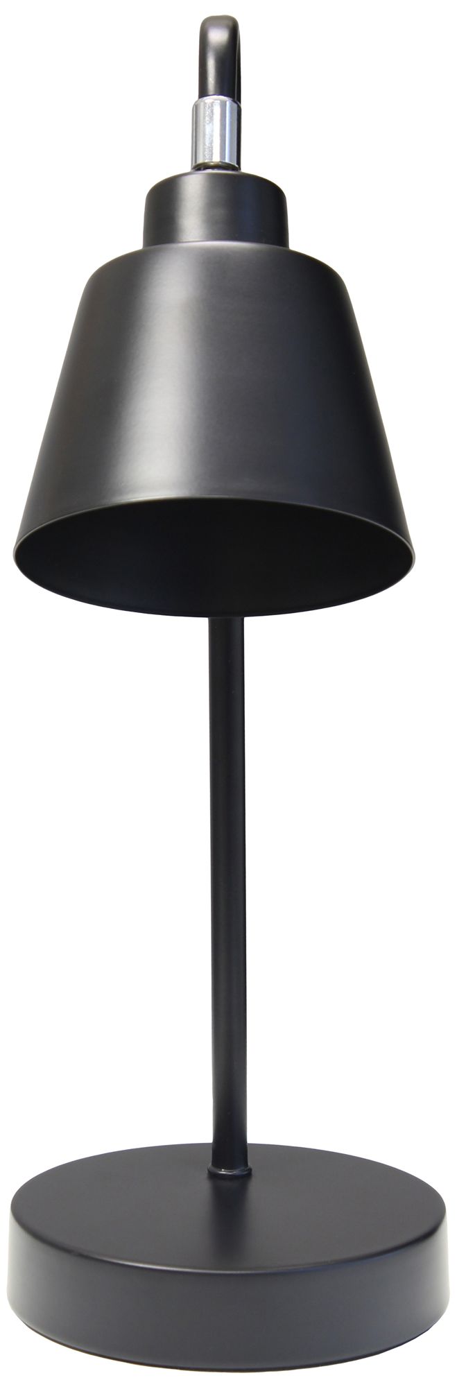 Simple Designs 16" Metal Looped Desk Task Lamp, Adj Shade, Black