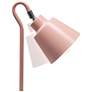 Simple Designs 16" Metal Looped Desk Task Lamp, Adj Shade, Blush Pink