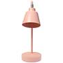 Simple Designs 16" Metal Looped Desk Task Lamp, Adj Shade, Blush Pink