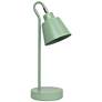 2_Simple Designs 16" Metal Looped Desk Task Lamp, Adj Shade, Sage Green
