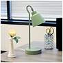 1_Simple Designs 16" Metal Looped Desk Task Lamp, Adj Shade, Sage Green