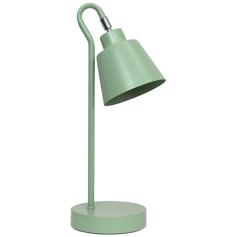 Image 3 Simple Designs 16" Metal Looped Desk Task Lamp, Adj Shade, Sage Green more views