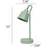 5_Simple Designs 16" Metal Looped Desk Task Lamp, Adj Shade, Sage Green more views