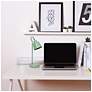 6_Simple Designs 16" Metal Looped Desk Task Lamp, Adj Shade, Sage Green more views