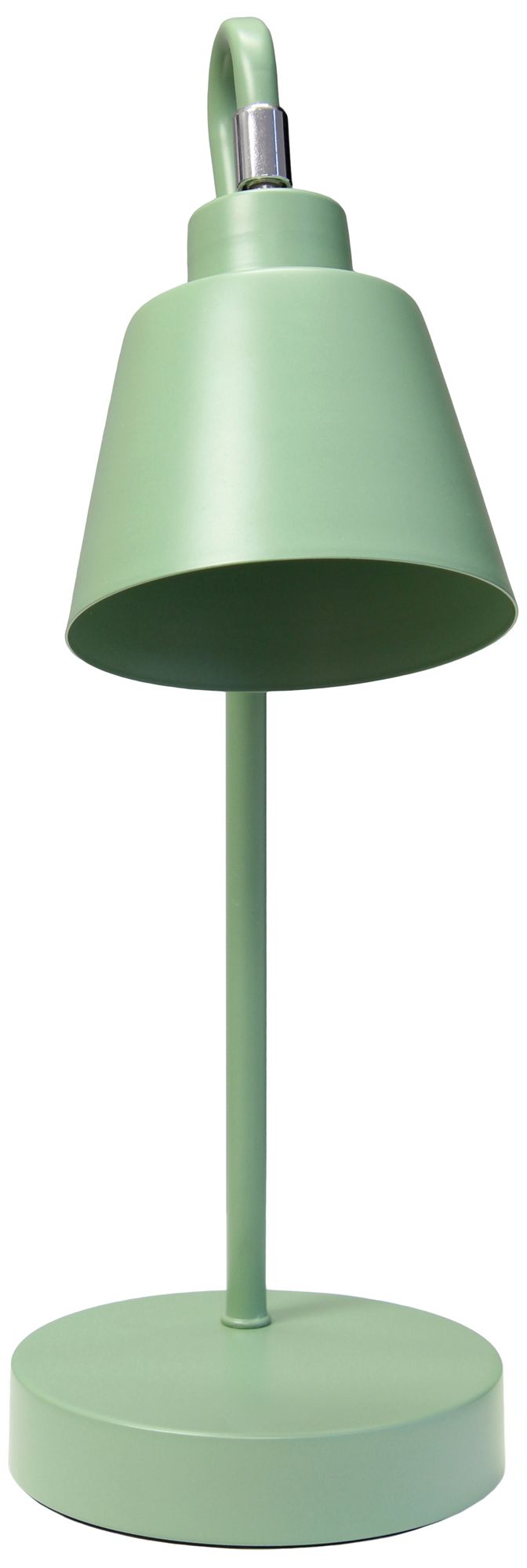 Simple Designs 16" Metal Looped Desk Task Lamp, Adj Shade, Sage Green