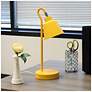 1_Simple Designs 16" Metal Looped Desk Task Lamp, Adj Shade, Yellow
