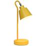4_Simple Designs 16" Metal Looped Desk Task Lamp, Adj Shade, Yellow more views