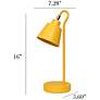 5_Simple Designs 16" Metal Looped Desk Task Lamp, Adj Shade, Yellow more views