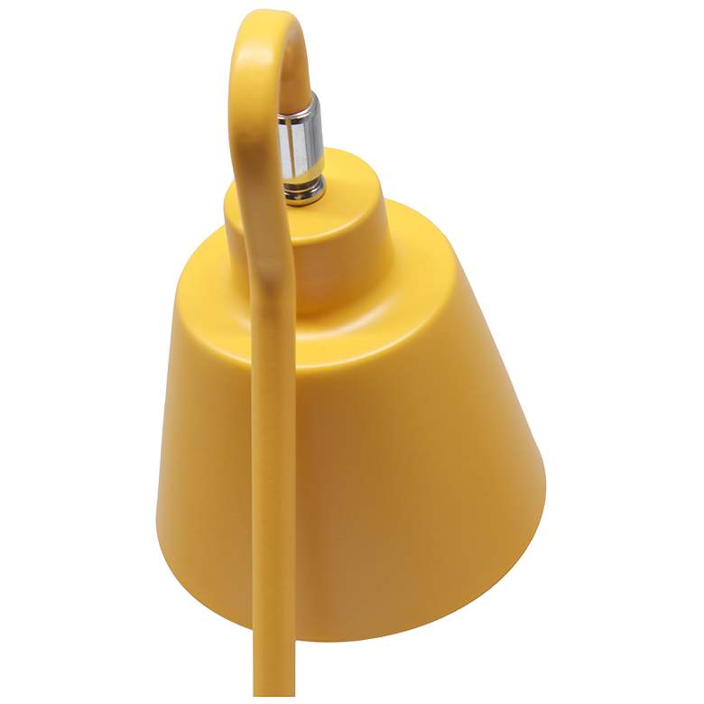 Image 7 Simple Designs 16" Metal Looped Desk Task Lamp, Adj Shade, Yellow more views