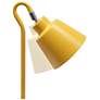 Simple Designs 16" Metal Looped Desk Task Lamp, Adj Shade, Yellow