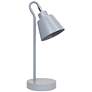 3_Simple Designs 16" Metal Looped Desk Task Lamp, Adjustable Shade, Gray more views