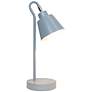 4_Simple Designs 16" Metal Looped Desk Task Lamp, Adjustable Shade, Gray more views