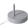 Simple Designs 16" Metal Looped Desk Task Lamp, Adjustable Shade, Gray