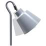 Simple Designs 16" Metal Looped Desk Task Lamp, Adjustable Shade, Gray