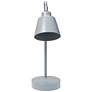 Simple Designs 16" Metal Looped Desk Task Lamp, Adjustable Shade, Gray