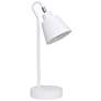 2_Simple Designs 16" Metal Looped Desk Task Lamp, Adjustable Shade, White