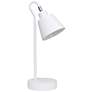 3_Simple Designs 16" Metal Looped Desk Task Lamp, Adjustable Shade, White more views