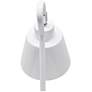 7_Simple Designs 16" Metal Looped Desk Task Lamp, Adjustable Shade, White more views