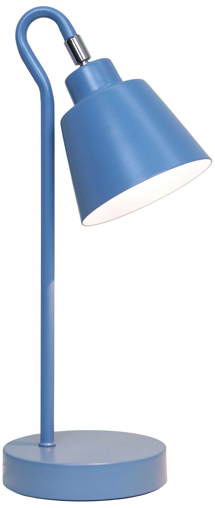 Image 4 Simple Designs 16" Mtl Looped Desk Task Lamp, Adjustable Shade, Blue more views