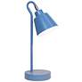 4_Simple Designs 16" Mtl Looped Desk Task Lamp, Adjustable Shade, Blue more views