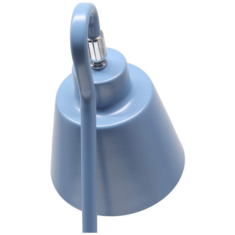 Image 7 Simple Designs 16" Mtl Looped Desk Task Lamp, Adjustable Shade, Blue more views