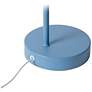 Simple Designs 16" Mtl Looped Desk Task Lamp, Adjustable Shade, Blue