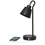 7_Simple Designs 16" Mtl Looped Desk Task Lp, Adj Shade, Dual USB Ports, BLK more views