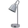 3_Simple Designs 16" Mtl Looped Desk Task Lp, Adj Shade, Dual USB Ports, Gray more views