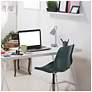 6_Simple Designs 16" Mtl Looped Desk Task Lp, Adj Shade, Dual USB Ports, Gray more views
