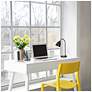 6_Simple Designs 16" Sleek Adj Metal Desk Task Lamp, Dual USB Ports, Black more views