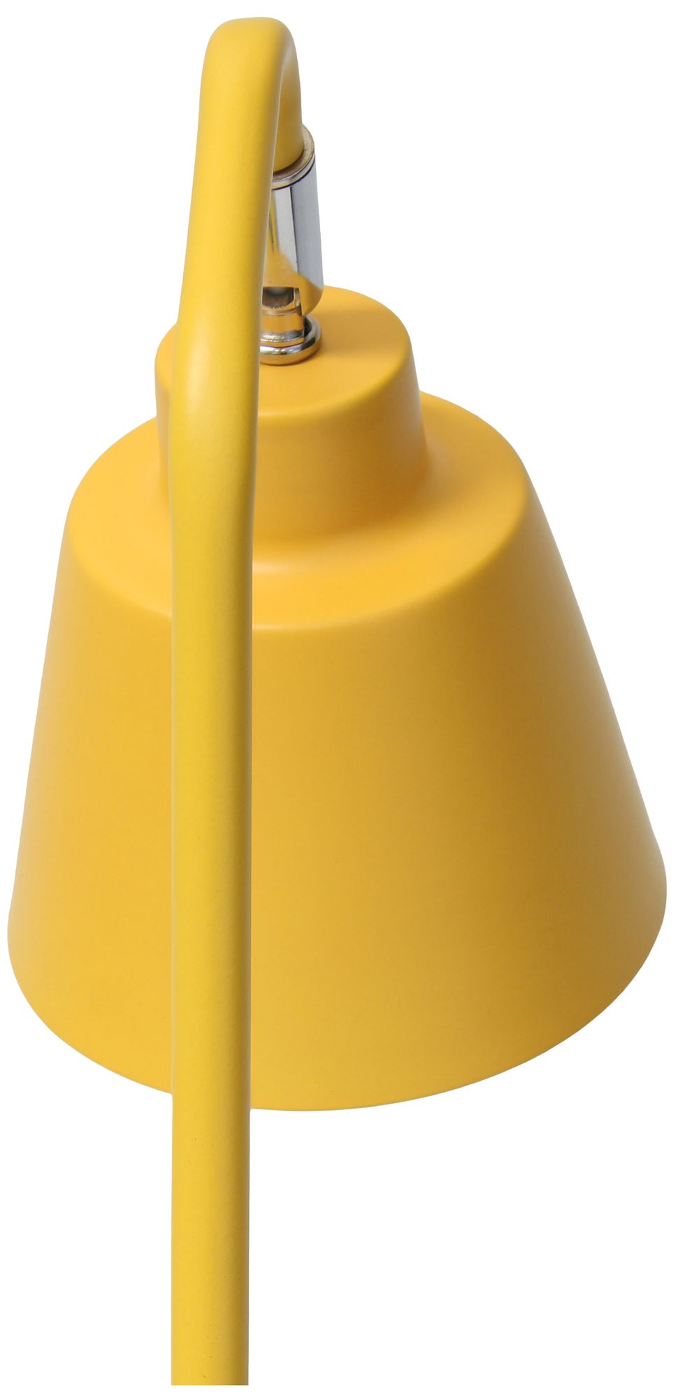 Simple Designs 16" Sleek Adj Metal Desk Task Lp, Dual USB Ports, Yellow