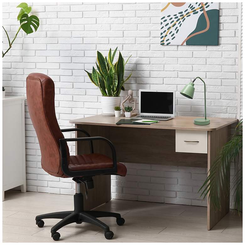 Image 6 Simple Designs 16" Sleek Essentials Adj Metal Desk Task Lamp, Sage Green more views