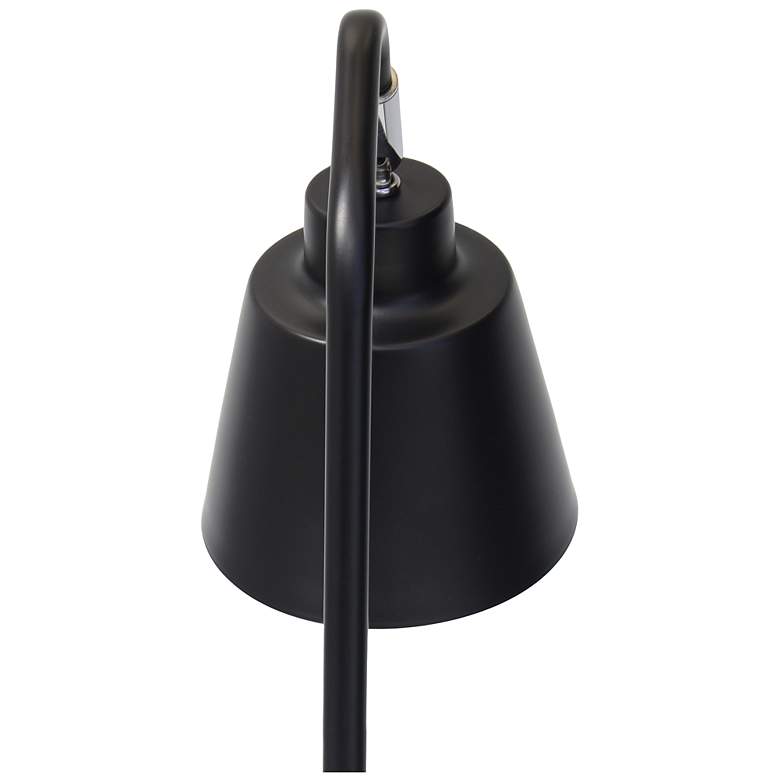 Image 7 Simple Designs 16" Sleek Essentials Adjustable Metal Desk Task Lamp, Black more views
