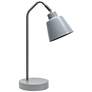 3_Simple Designs 16" Sleek Essentials Adjustable Metal Desk Task Lamp, Gray more views