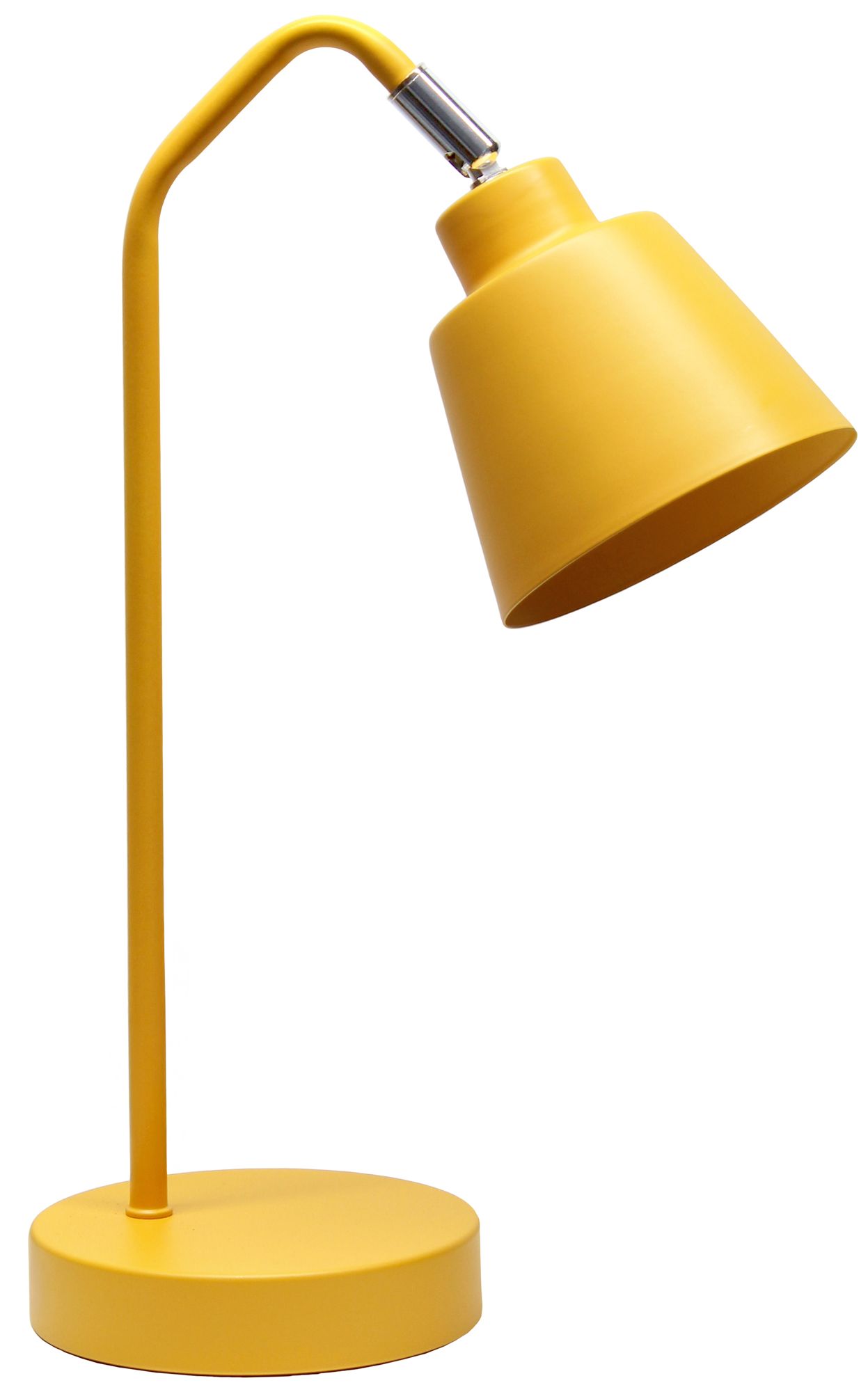 Image 3 Simple Designs 16" Sleek Essentials Adjustable Metal Desk Task Lamp, Yellow more views