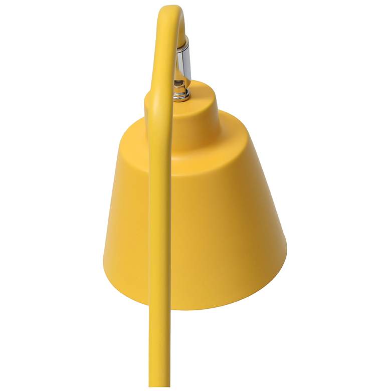 Image 7 Simple Designs 16" Sleek Essentials Adjustable Metal Desk Task Lamp, Yellow more views