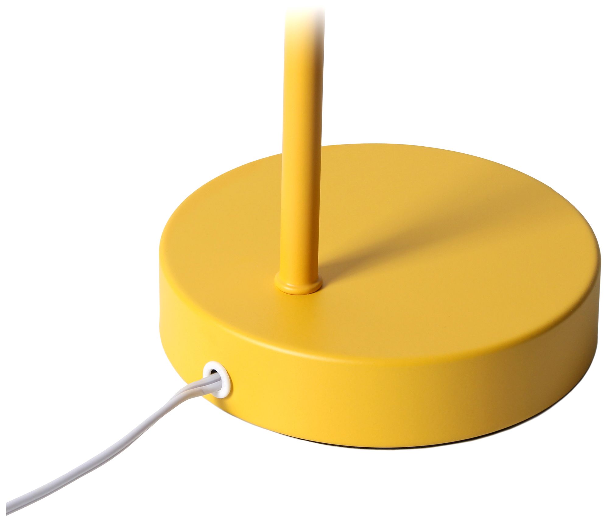 Simple Designs 16" Sleek Essentials Adjustable Metal Desk Task Lamp, Yellow