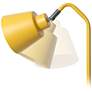 Simple Designs 16" Sleek Essentials Adjustable Metal Desk Task Lamp, Yellow
