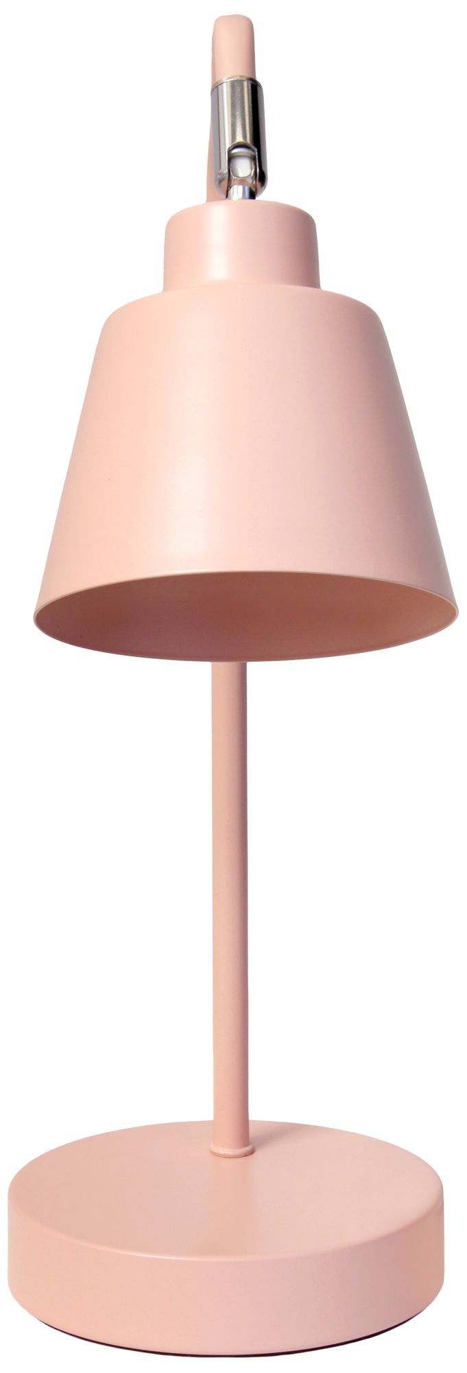 Simple Designs 16" Sleek Essentials Adjustable Mtl Desk Task LP, Blush Pink